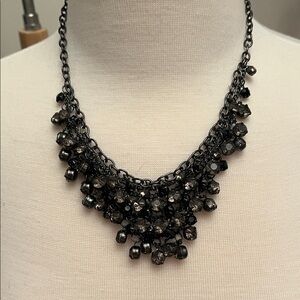 Elegant Black Beaded Necklace